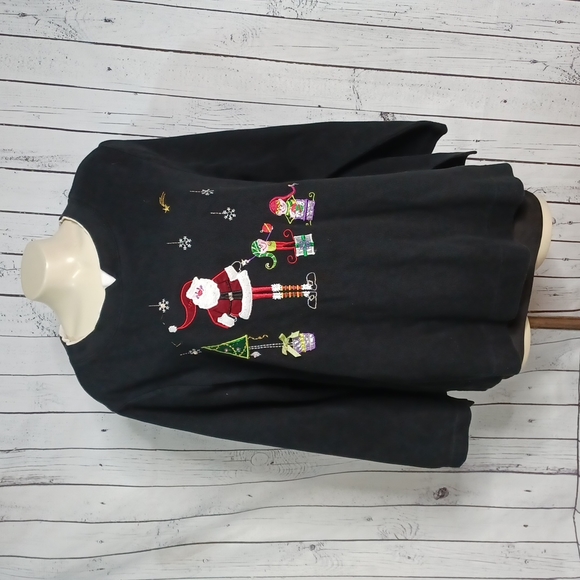 White Stag ugly Christmas X-Mas Sweater Santa Claus Plus Size 22W 24W - Picture 1 of 7